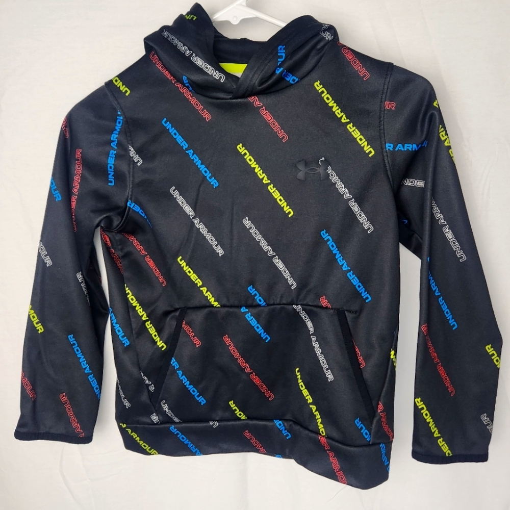 Under Armour MultiColor Hoodie Fleece Youth Small Cold Gear